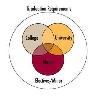 Graduation requirements ven diagram
